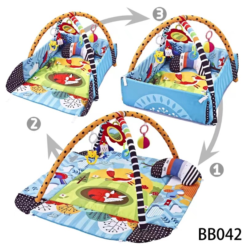 Cross-border spot baby ocean ball fence fitness rack toy baby multifunctional crawling mat game blanket wholesale