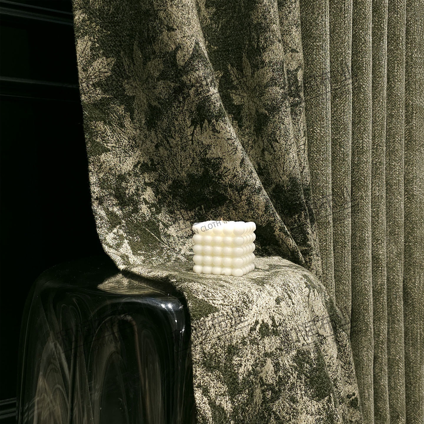 Современные ретро роскошные новые китайские жаккардовые шторы зеленого цвета для гостиной, высококачественные шторы для виллы, спальни, американский стиль