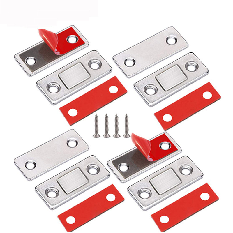 Punch-free Invisible Magnetic Suction Ultra-thin Strong Magnetic Wardrobe Cabinet Door Magnetic Touch Suction Sliding Door Drawer Sliding Door Cabinet Suction