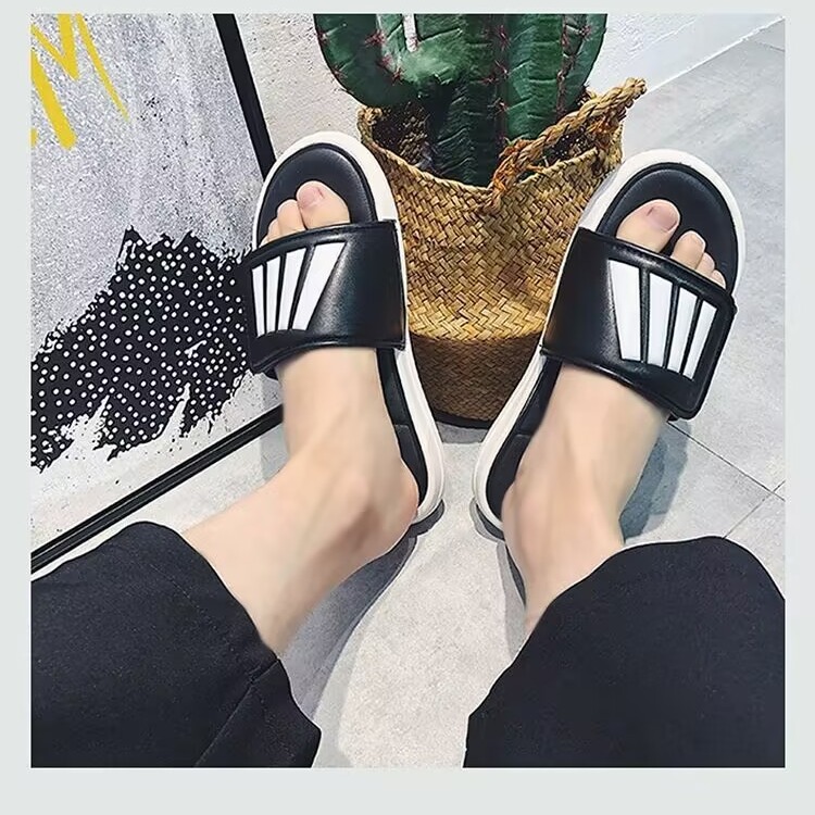 Men's Slippers Fashion Summer Fashion Comfortable Slippers Thick Bottom Women's Beach Slippers Soft Bottom Couple Slippers Trendy