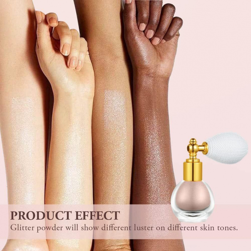 Internet Celebrity Air Bag Wig Glitter High-Gloss Spray Powder Fine Glitter Spray Pearlescent Brightening Fragrance Loose Powder Glitter Versatile Loose Powder