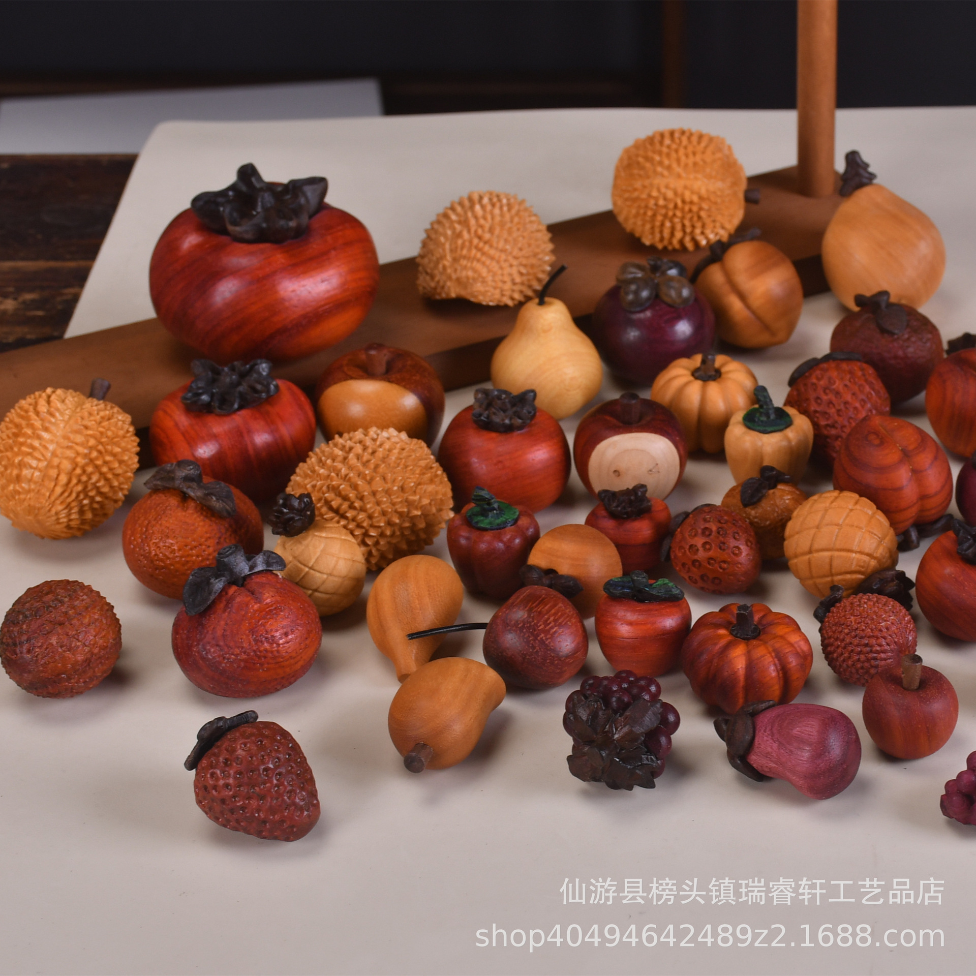 Большая коллекция деревянных резных фруктов, яблок, мангостинов, хурмы, груш, тыкв, баклажанов, аксессуаров для DIY, подвесок, оптовые подарки для детей