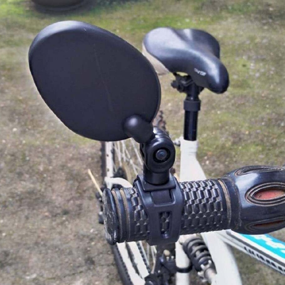 Factory supply 360 degrees rotatable children's bicycle rearview mirror mountain bike riding Oval reflector