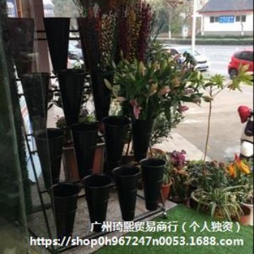 Large Flower Shop Multi-Layer Movable Flower Stand Flower Shop Shelf Iron Flower Stand Flower Shelf Flower Shop Flower Bucket Display Stand