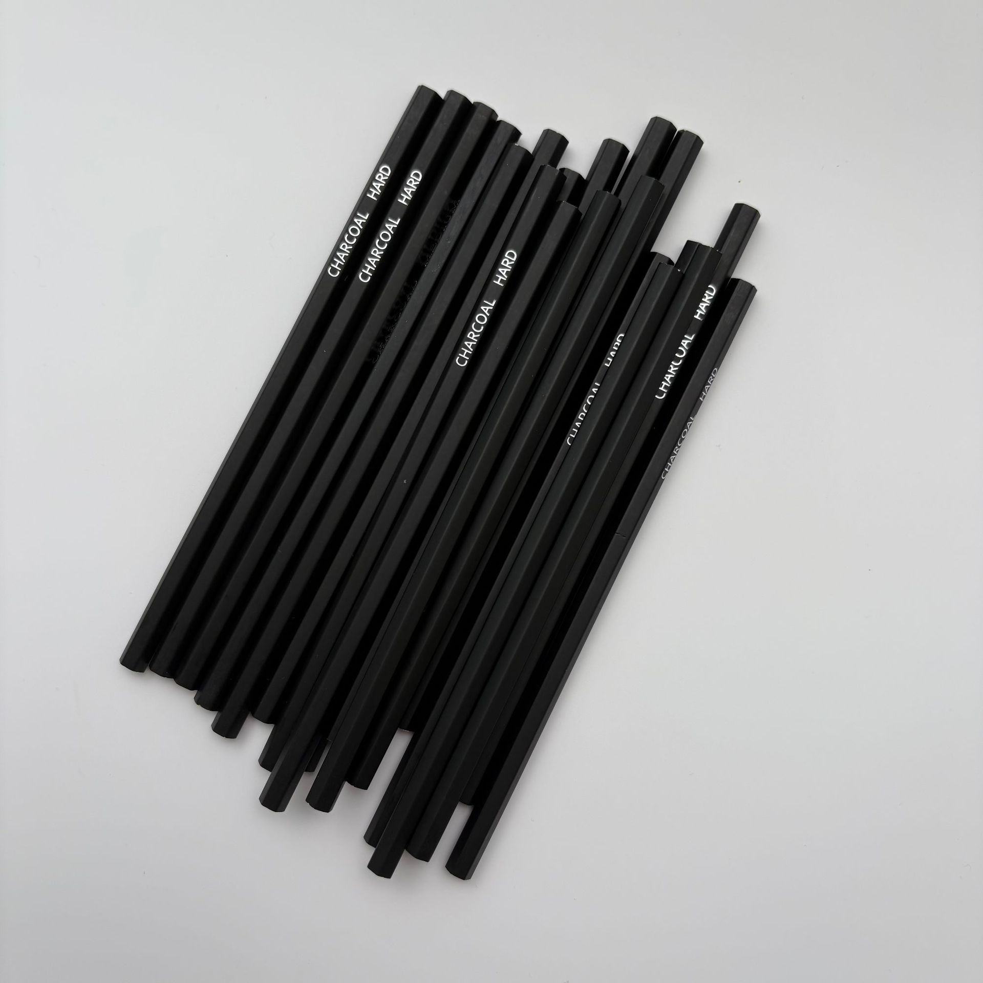 Charcoal Pencil Tail Goods Processing Hexagonal Rod Black Charcoal Pencil Sketch Art Student Charcoal Pencil Painting Student Charcoal Pencil