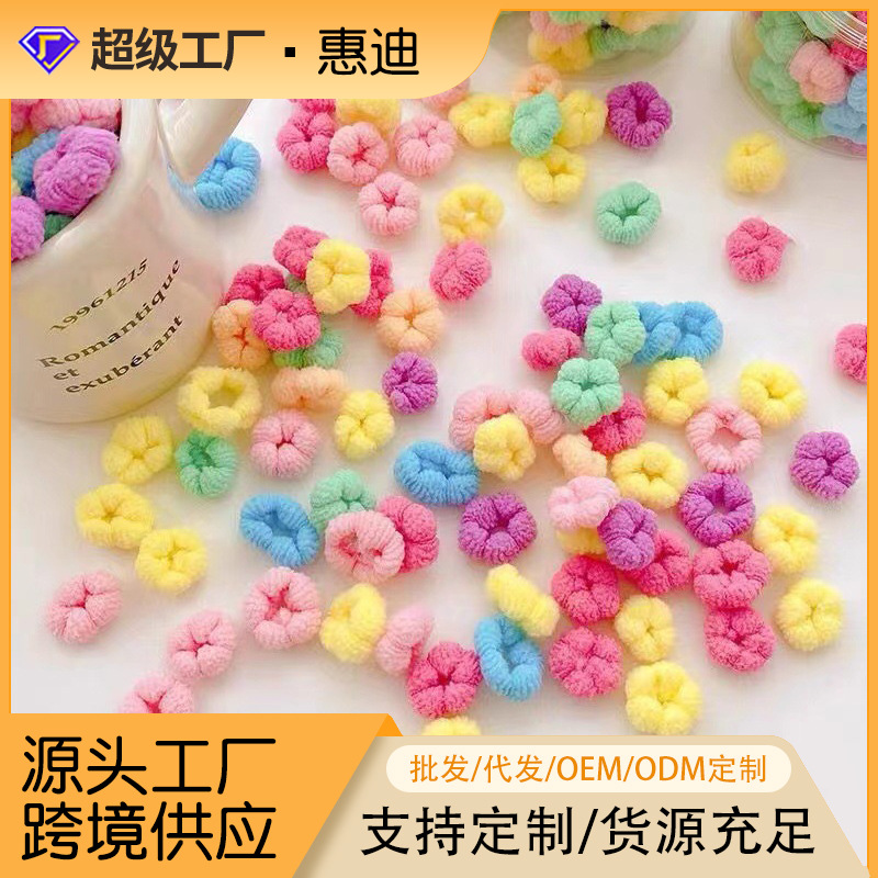 Конфетного цвета бесшовная резинка для волос для детей оптовая продажа детская резинка маленькая резинка не повреждает волосы