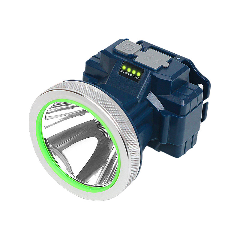 Wholesale Strong Light Laser Cannon Super Bright Led Rechargeable Lithium Battery Outdoor Head-Mounted Long-Life Induction Night Fishing Headlight