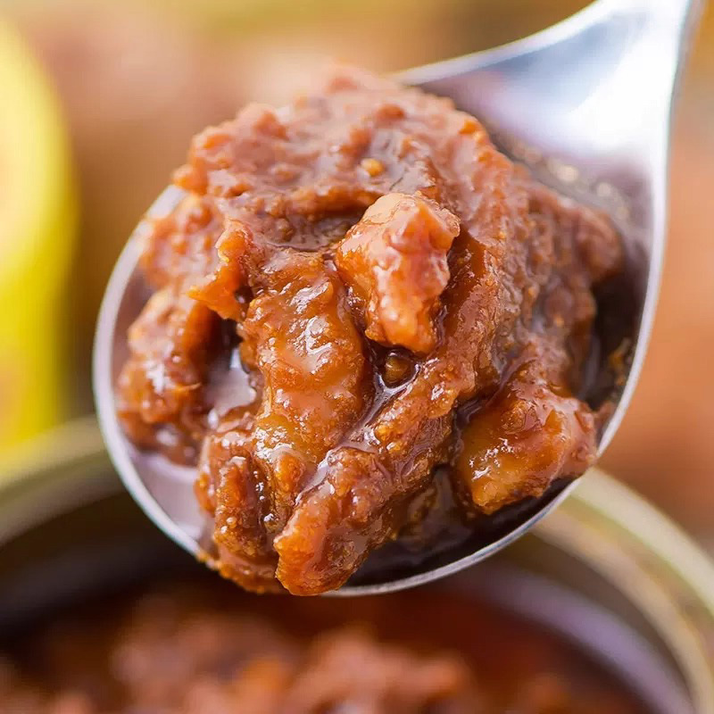 National Enterprise Cologne Mushroom Meat Sauce 180g Xiamen Specialty Ready-To-Eat Bibimbap Noodles Sauce Pasta Lunch Meat Instant Canned