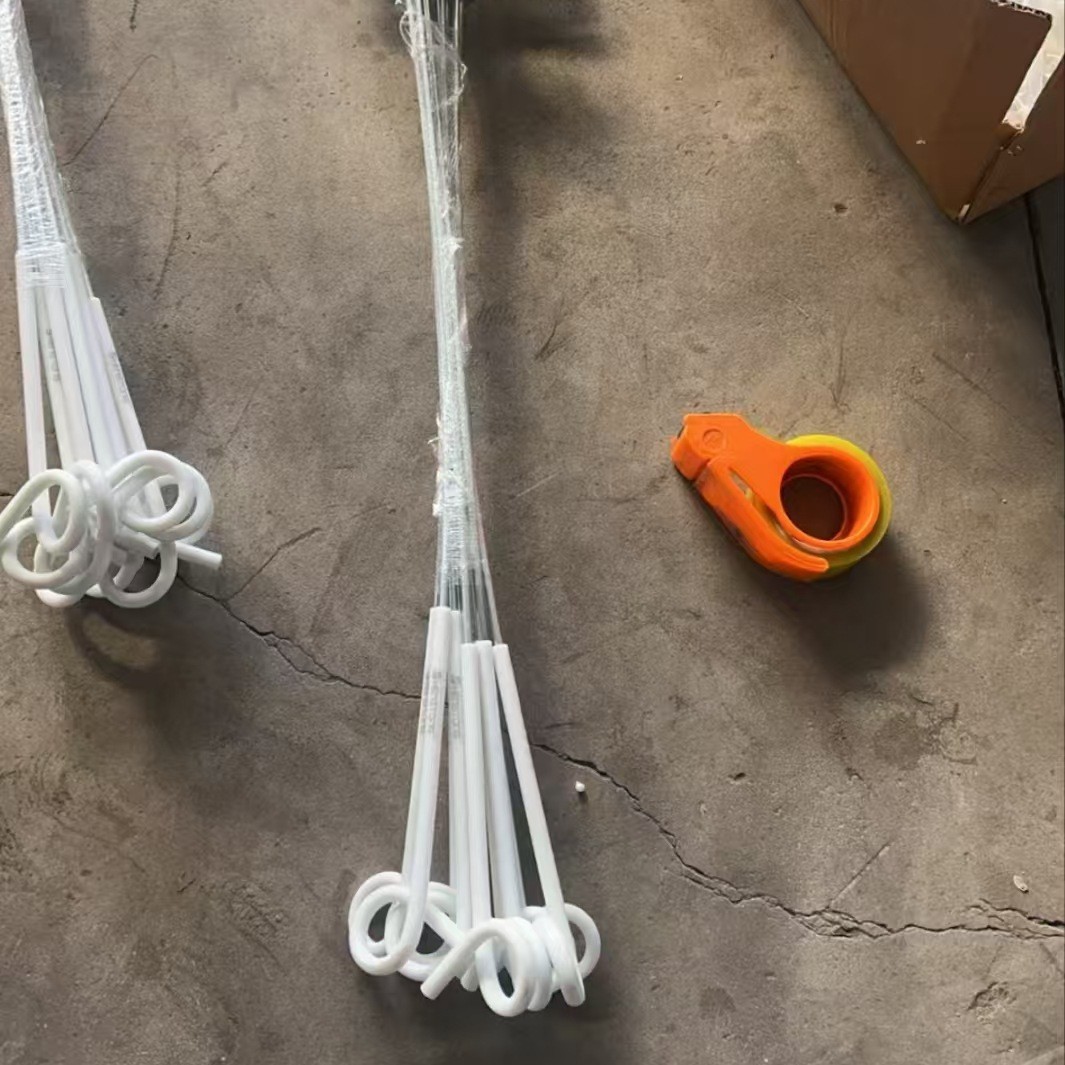 Ranch Digital Fence Pole Pig Tail Pole Insulated Fence Export Plastic Galvanized Material Breeding Fence New Type