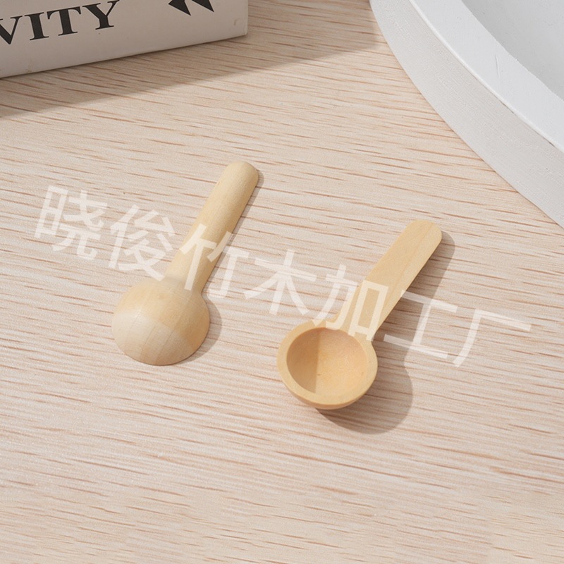 Kitchen Wooden Spoon, Children's Mini Wooden Spoon, Solid Wood Salt Control Spoon, Jam Measuring Spoon, Stirring Spoon, Wooden Crafts