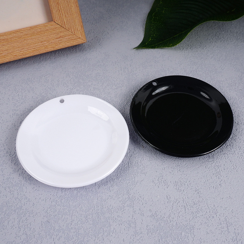 5cm Mini Artificial Small Plate DIY Miniature Food Toy Scene Doll House Kidsren's Play House Kitchen Toy Accessories