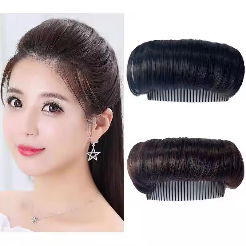 Hair Pad Magic Tool for Increasing Bangs, Adding Volume to the Crown, Invisible Hair Root Pads, Crown Hair Comb, and High Hair Clips for the Back of the Head