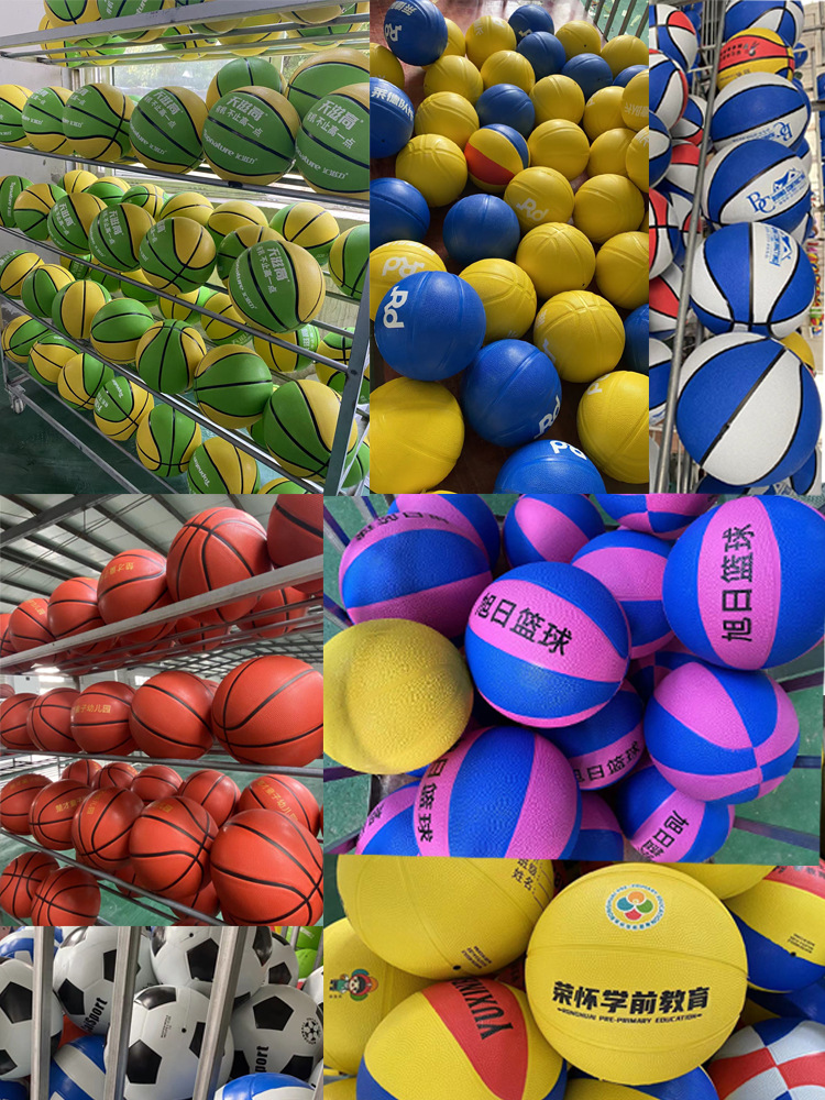 Manufacturer Wholesale No. 3-4-5-6-7 Kindergarten Kidsren's Game Training Basketball Indoor and Outdoor Rubber Basketball Customization
