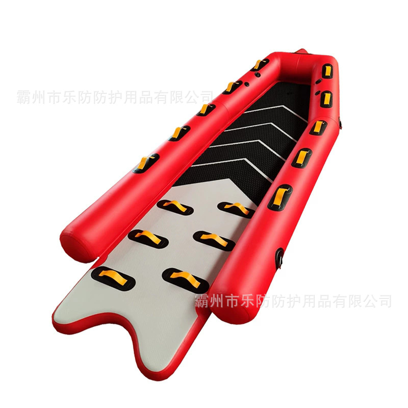 Ice Rescue Sled Board Inflatable Ice Sliding Life-Saving Board Fire Rescue Ice and Water Dual-Purpose Rubber Raft