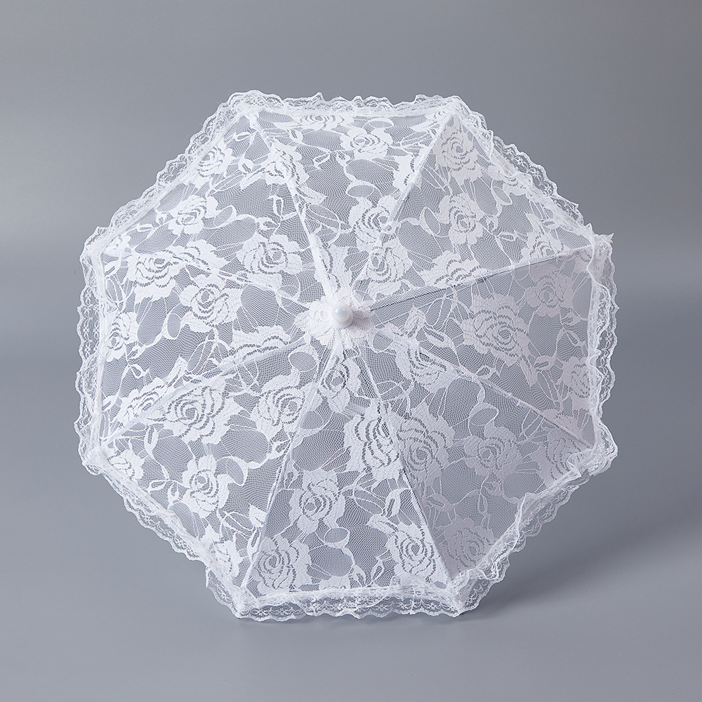 Европейский свадебный реквизит для невесты зонтик белый кружевной зонтик сценический выступление зонтик фотографический художественный зонтик розовый кружевной зонтик