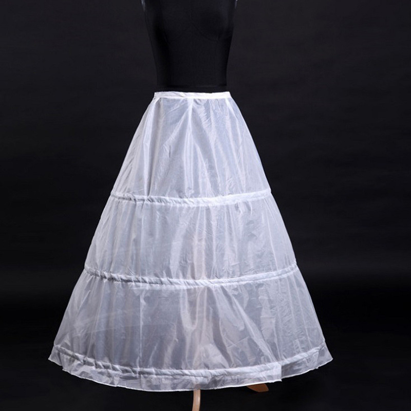 Factory wholesale bridal wedding dress skirt three circles gauze-free strapping wedding dress skirt adjustable wedding accessories wholesale