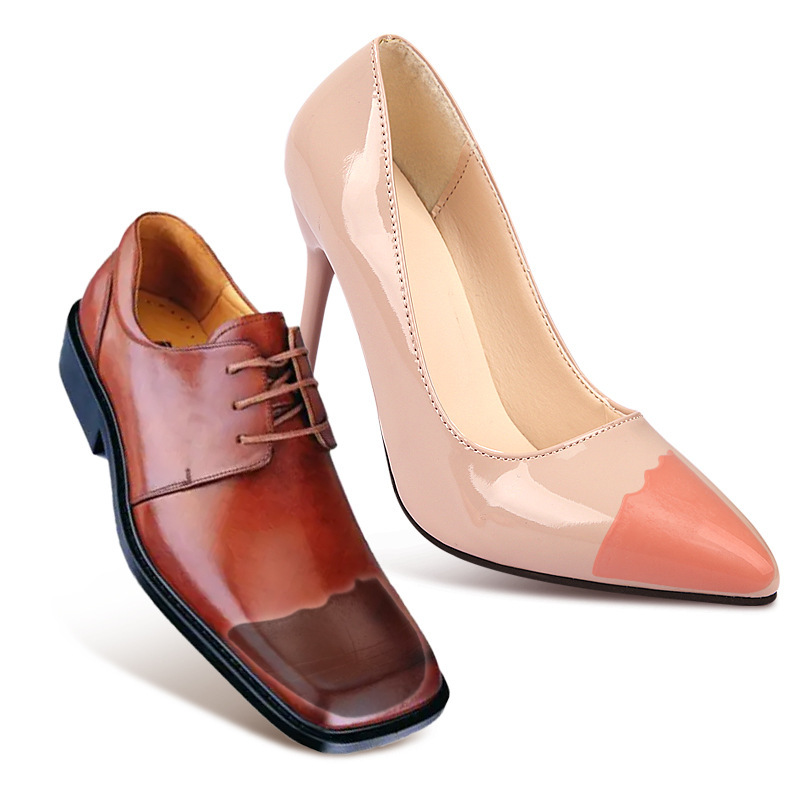 Cross-Border Pu Toe Plugs for Men and Women, Thickeneded Soft Anti-Wear Toe Filling Insoles, High Heels, Half-Size Pads
