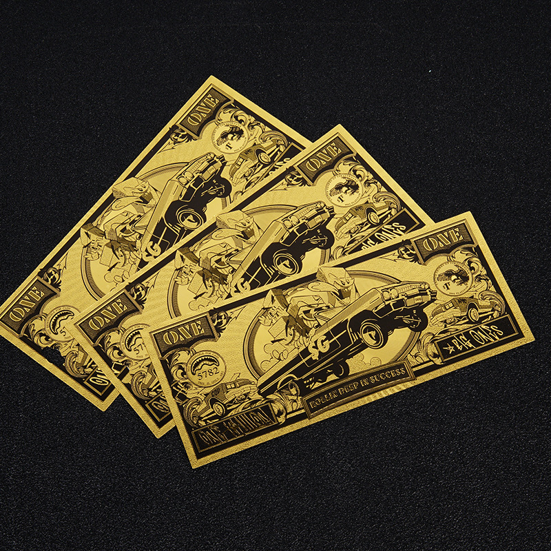 Bitcoin Plastic Gold Foil One Piece Series Japanese Yen Commemorative Coin Gold Foil Banknote Currency Creative Plastic Coin Customization