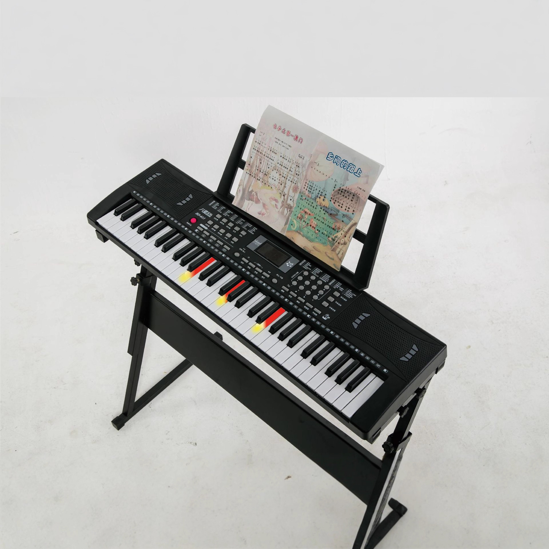 New 613 Wholesale 61-Key Children's Entry-Level Electronic Keyboard Music Toy Interest Cultivation Multifunctional