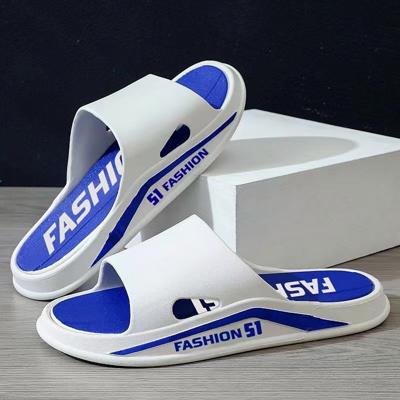 2024 New Slippers Non-Slip High-Level Deodorant Slippers Men's Fashionable Outer Wear Thick Summer Super Soft Sandals
