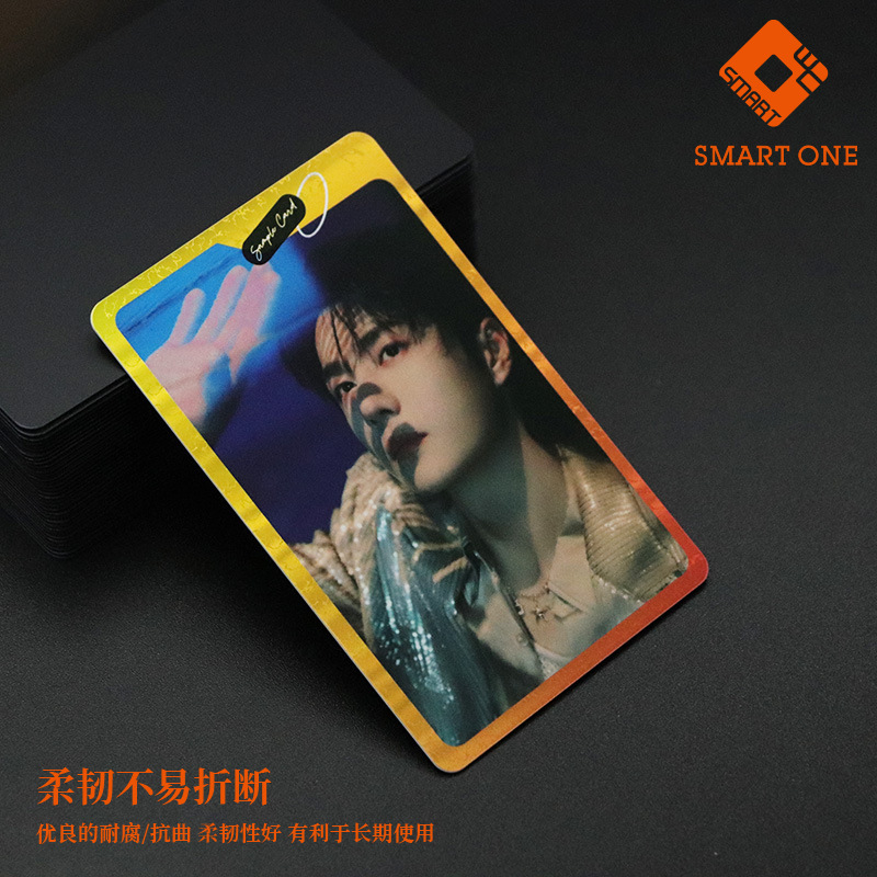 Customized Nfc Fan Merchandise Laser-Engraved Support Cards for Singers and Actors, Endorsement Cards