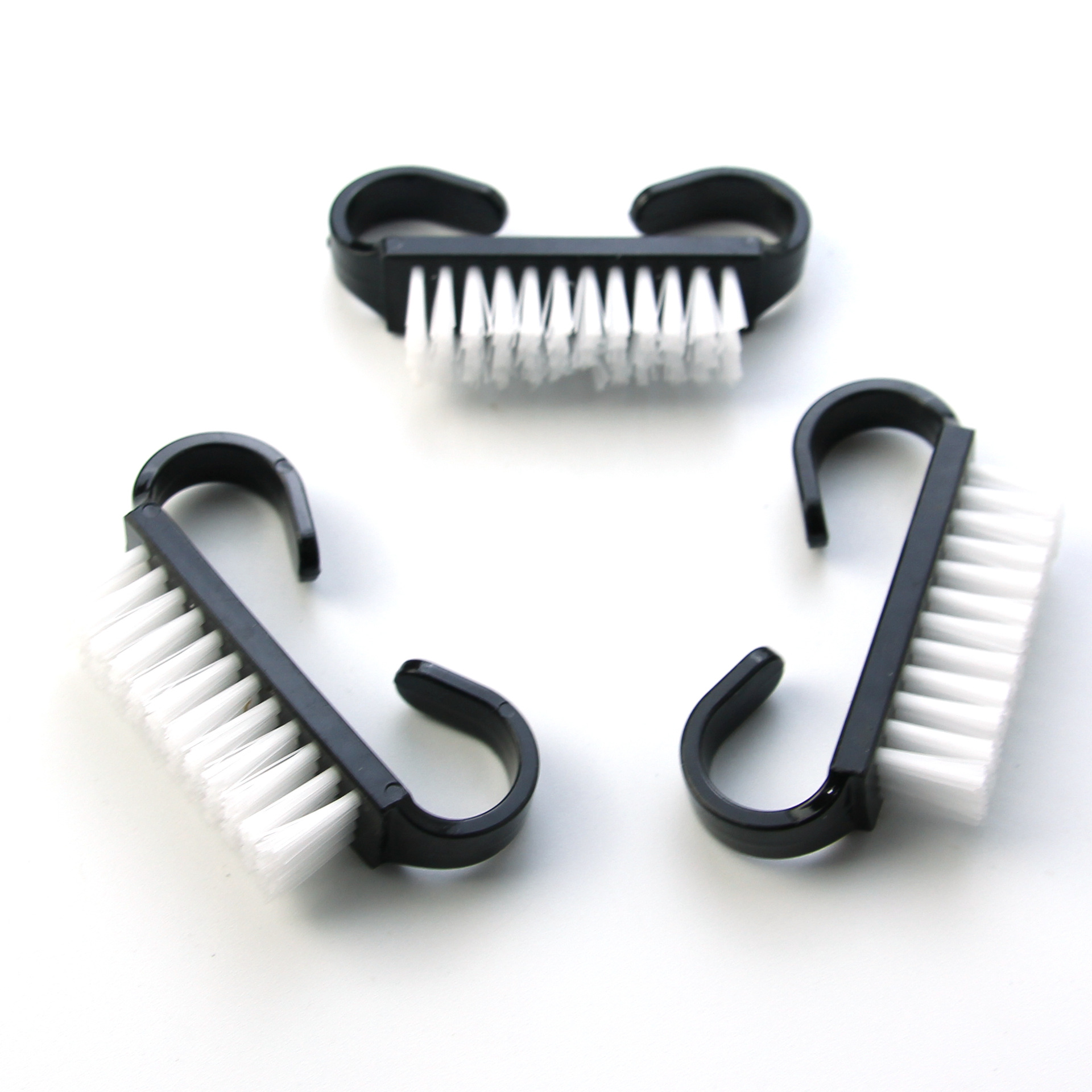 Spot direct small solid color horn brush transparent horn brush nail cleaning dust brush nail tools