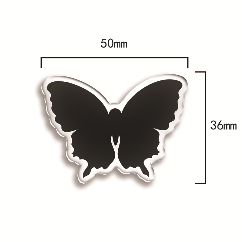 Tx Cross-Border Acrylic Wine Glass Plug-In Butterfly Multi-Color Ins Style Party Goblet Pendant Decorative Jewelry Modern