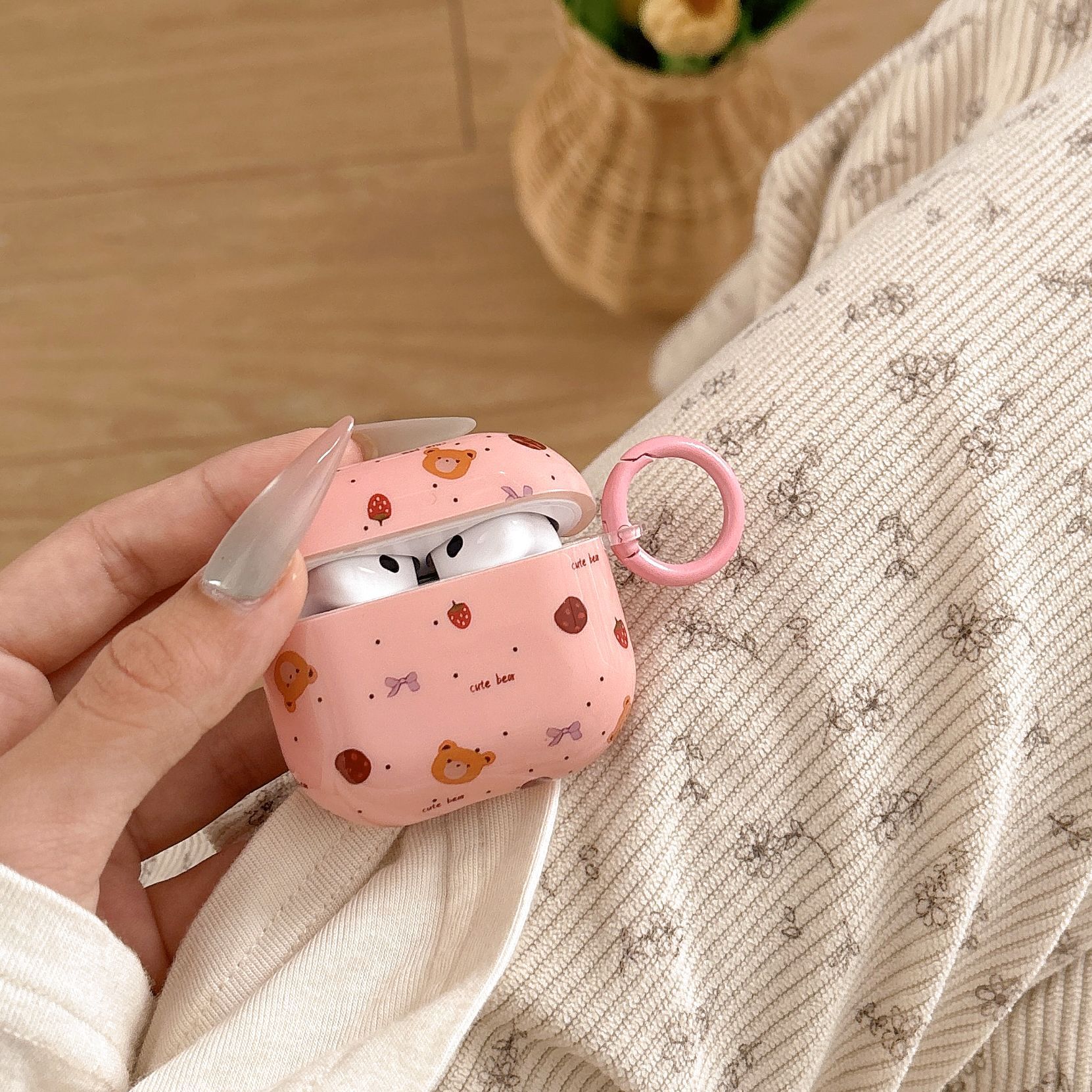 Cute Cat Airpodspro3 Protective Cover Apple 3Rd Generation New 4Th Generation Bluetooth Headset Protective Case Headphone Case