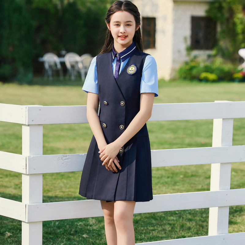 Red Vest Dress Suit for Women Autumn New Student Choir Speech Contest Host Costume