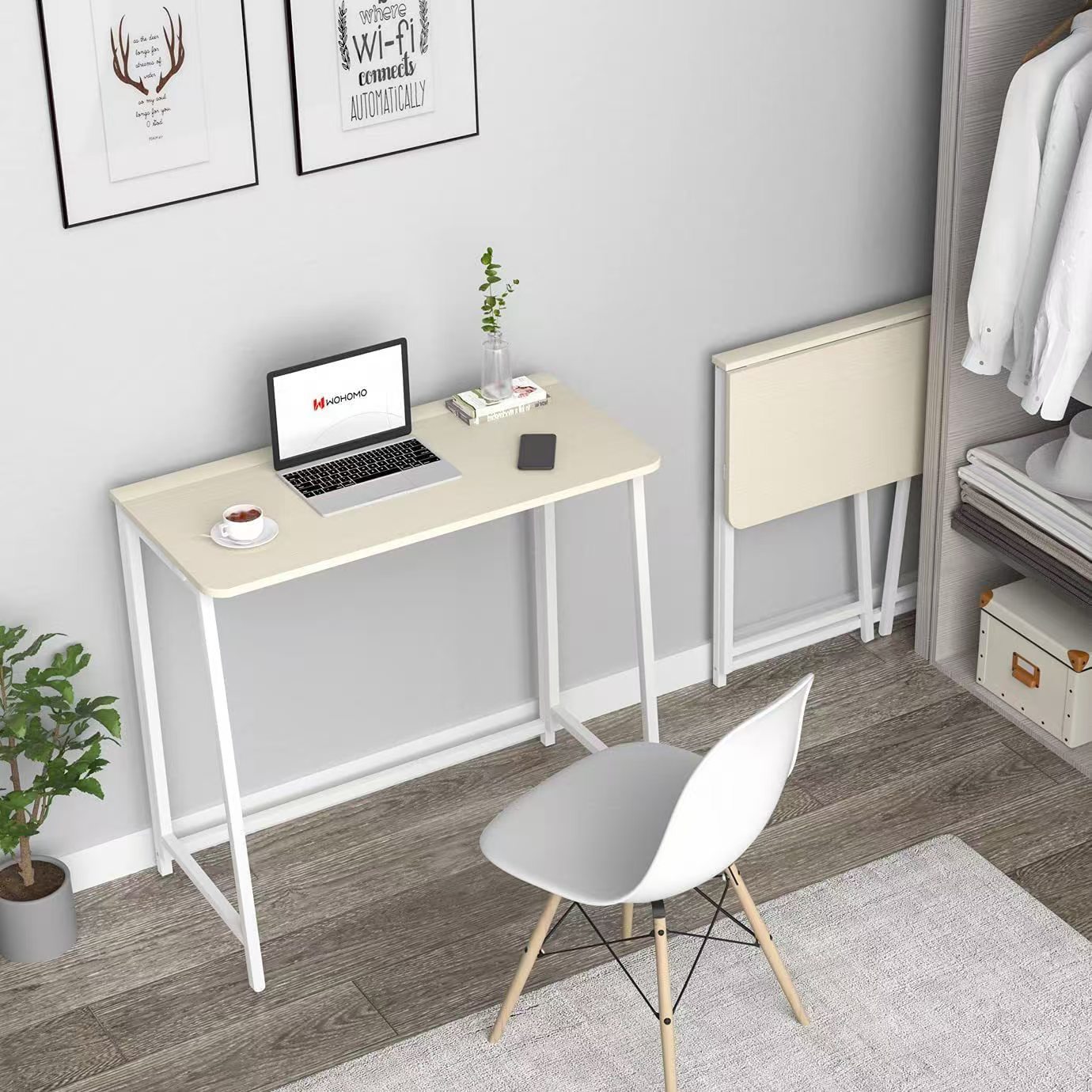 Desktop Simple Foldableing Table Rental House Stall Easy to Collect Portable Table Bedroom Desk Writing Table