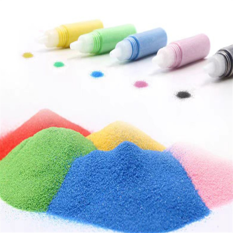 Color sand sand painting small bottle dyeing fine sand children's teaching aids color net red sand children's entertainment sand artificial beach