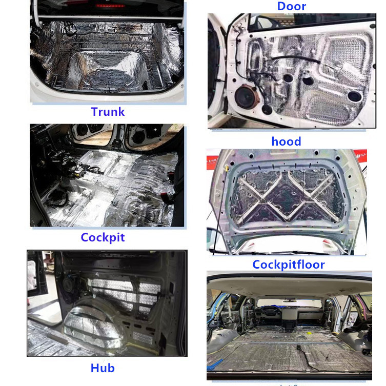 Car audio modified butyl rubber sound insulation anti-vibration board damping sheet noise reduction sound insulation cotton damping pad cross-border explosives