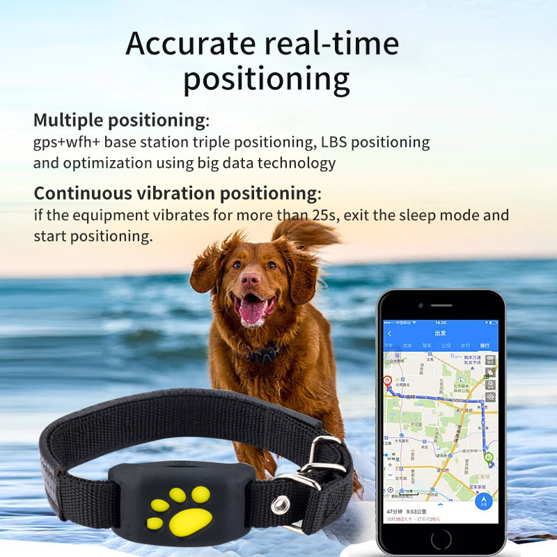 Cross-border GPS Pet Locator Dog Cat Tracker Pet Anti-Lost Tracker Global Locator