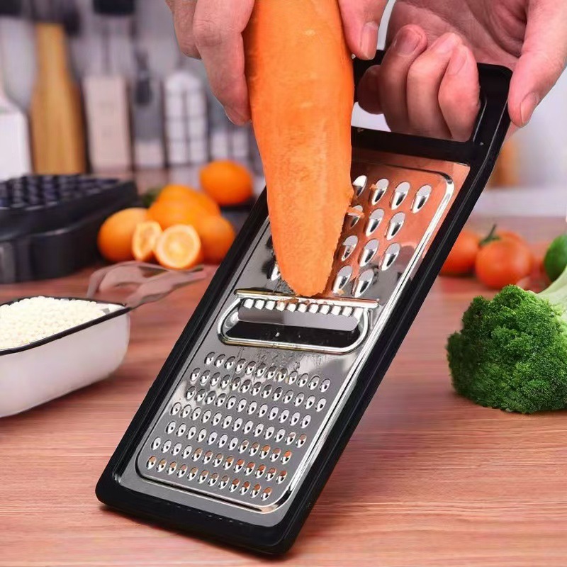 Wholesale stainless steel grater three-in-one flat multi-use shredder blade wipes radish fruit