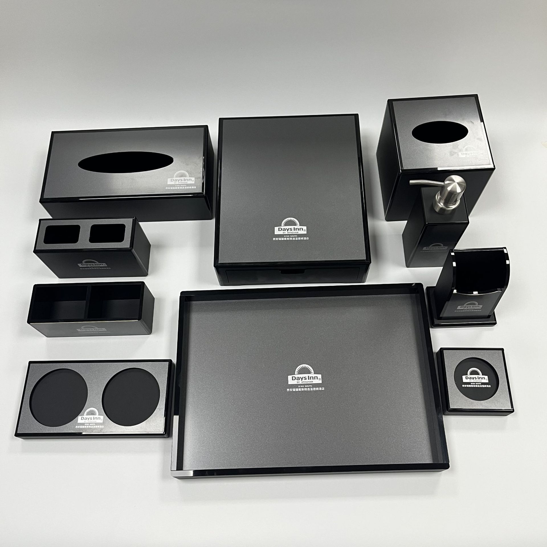 Acrylic Hotel Toiletries Storage Box Tea Box Set Toothbrush Box B&B Consumables Box