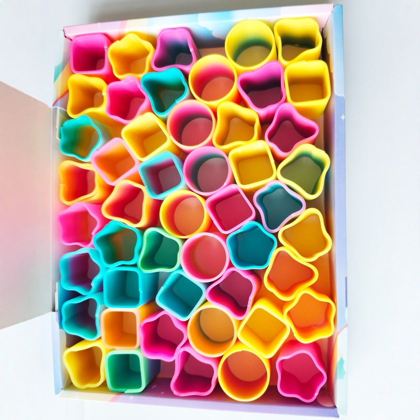 Специальная пружинная игрушка, радужный круг для детей, образовательная цветная пирамидка