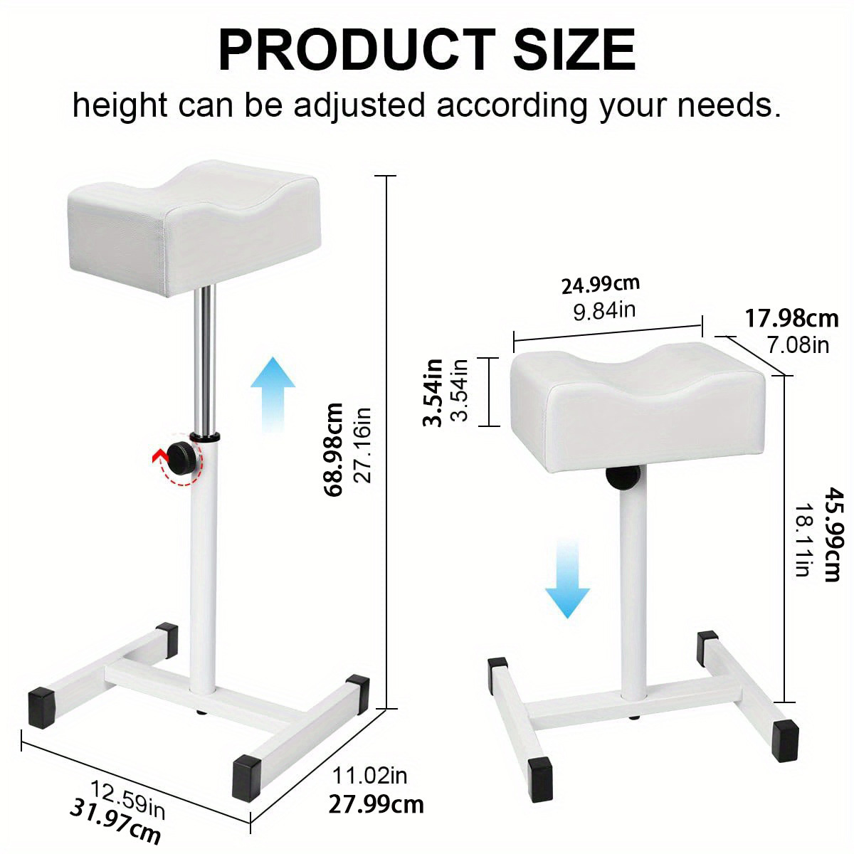 Nail Salon Pedicure Stool Simple Modern Stool Foot Massage Adjustable Foot Pedal Tool
