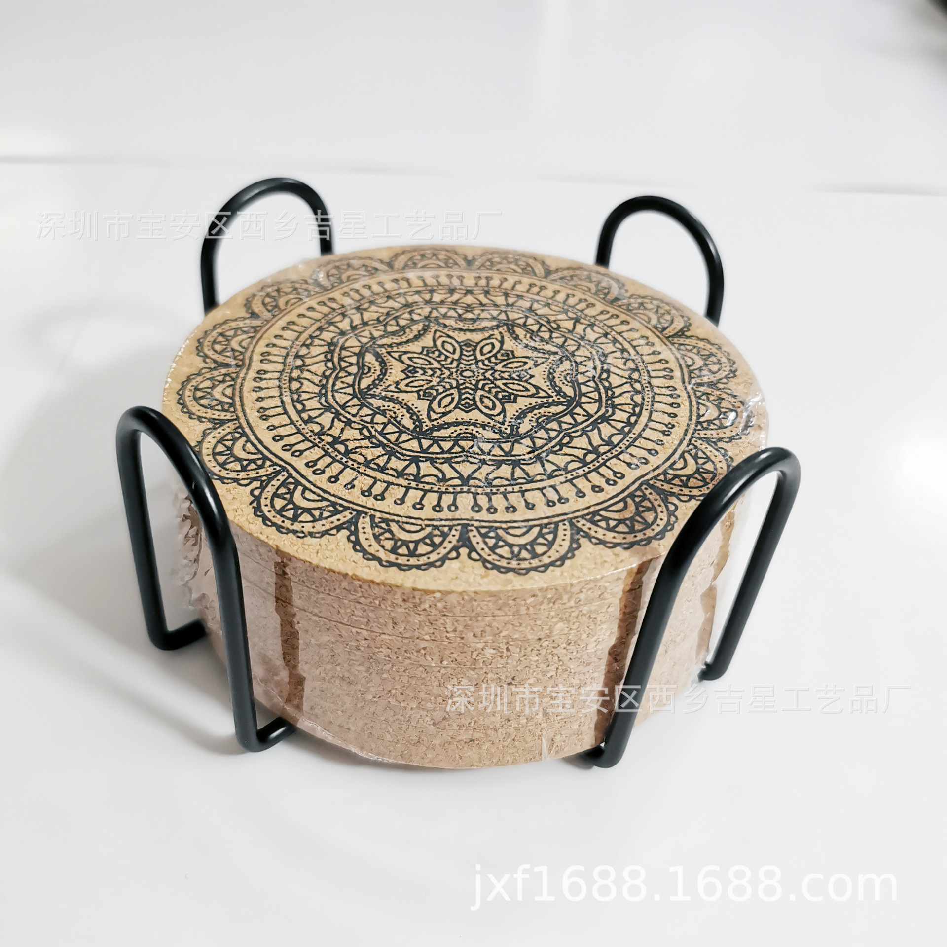 Factory Wholesale Ready-Made Shelves, Ready-Made Ceramic Coaster Shelves, Cork Coaster Iron Shelves, Coaster Iron Shelves