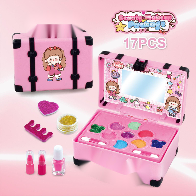 Набор игрушек для макияжа Ojibako, принцесса, косметика, губная помада, лак для ногтей, игровой домик
