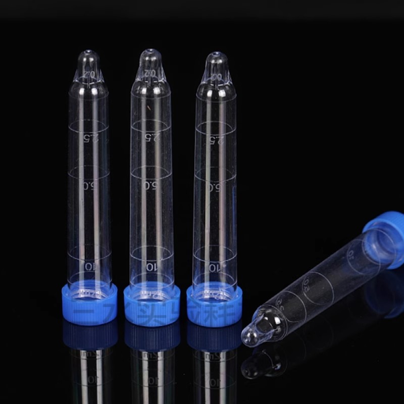 Urine Test Tube Urine Sediment Tube Puncturable Plastic Urine Collection Tube 12ml Urine Routine Test Standard Screw Body Examination