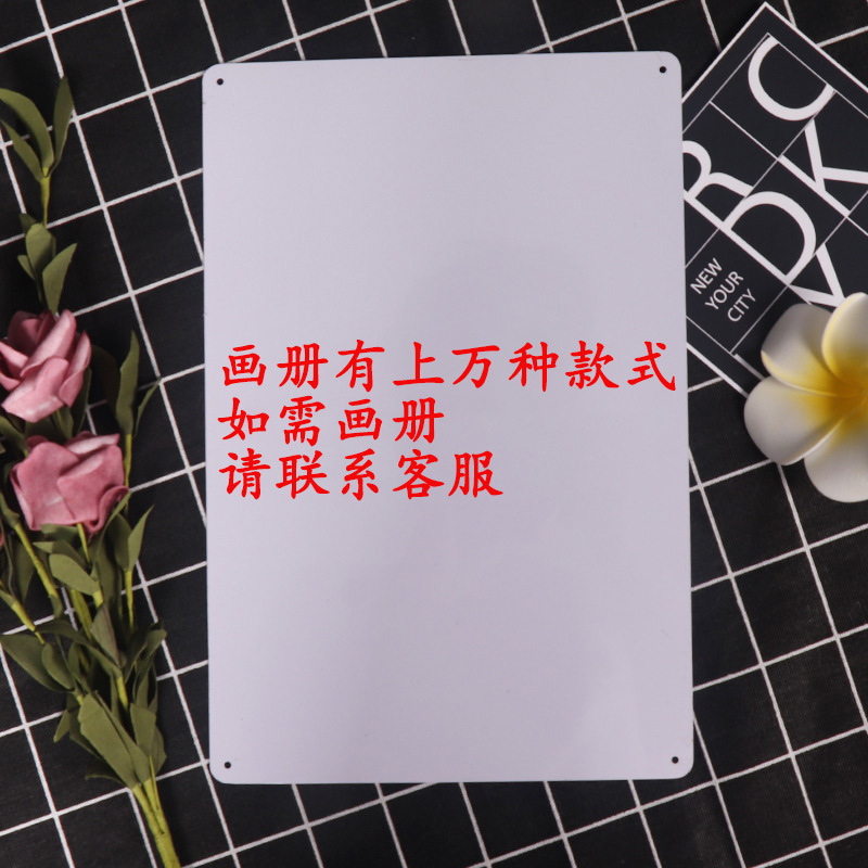 Foreign Trade Wholesale Retro Iron Painting European and American Bar Cafe Wall Decoration Wall Hanging Creative Metal Crafts Decorative Painting