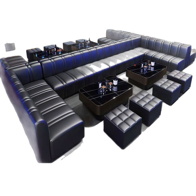 Family Ktv Bar Sofa Box Corner Sofa Karaoke Booth Coffee Table Bar Club U-Shaped Sofa