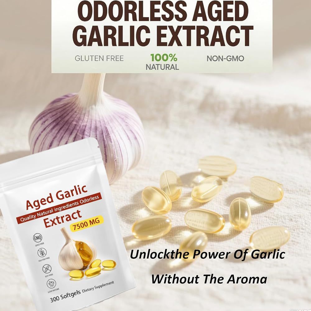 Customized Garlic Softgels Amazon Best Selling Garlic Softgels Tasteless Garlic Extract Softgels