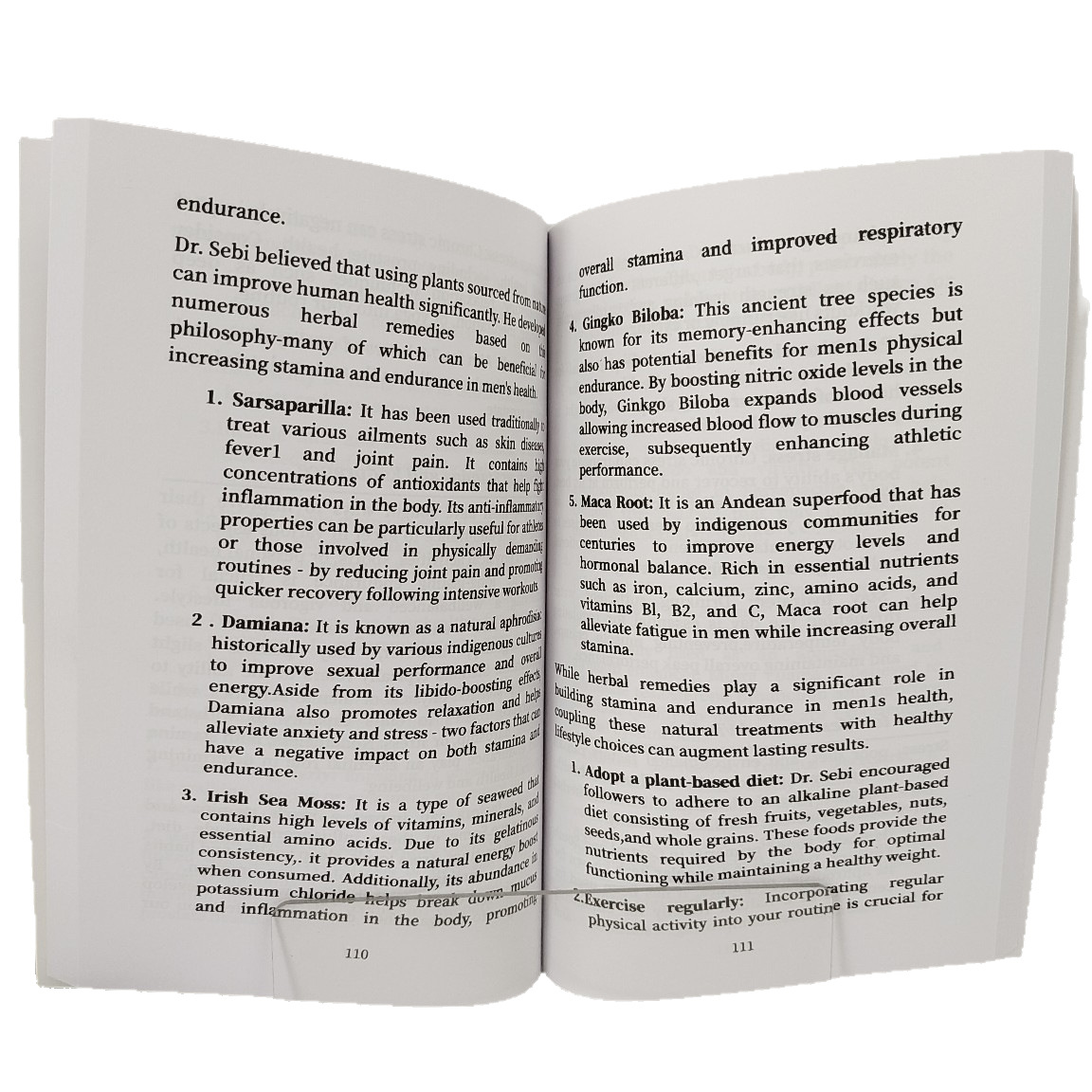 Cross-Border Popular Drsebiherbalbible3Bonusincluded Dr. Sebi Herbal Bible 3-in-1