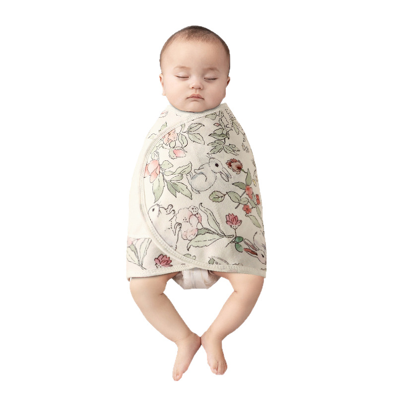 Baby Anti-Jump Sleeping Bag, Baby Four-Season Swaddling, Small Month-Old Silent Sleeping Artifact, Newborn Summer Swaddling a