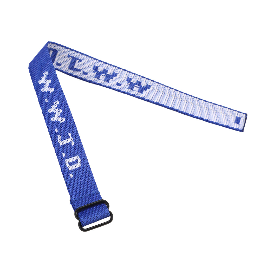 Cross-border WWJD Jacquard Wrist Band European and American Unisex Adjustable Sports Hand Rope Polyester Letter Wrist