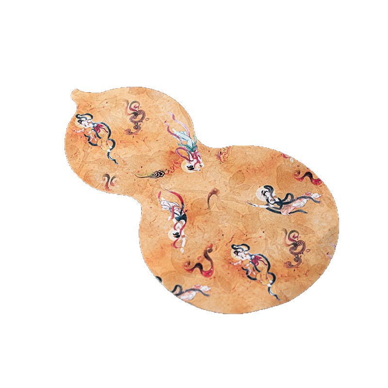 Cloud Gauze Gourd Tea Mat Waterproof Tea Mat Dry Bubble Table New Chinese Tea Coaster Zen Table Flag Fabric Coaster Tea Mat