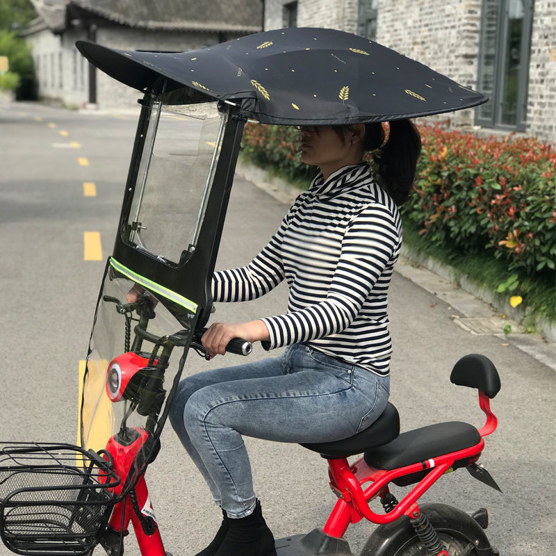 Солнцезащитный дождевик для электрического скутера, теплый ветроустойчивый чехол, мотоциклетный зонт, маленький автомобильный навес, новый съемный экспортный