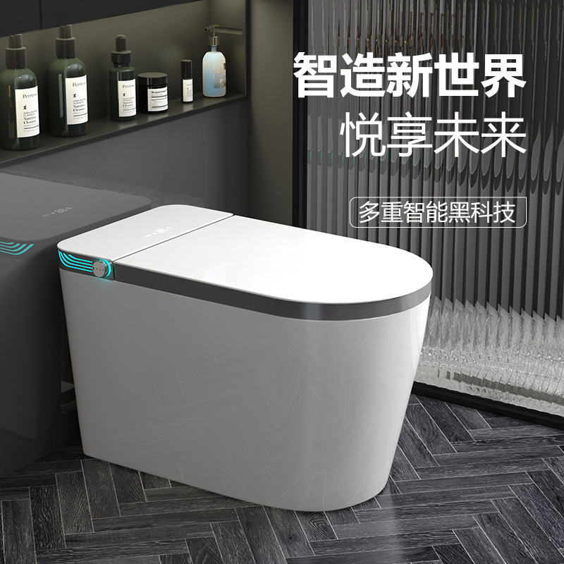 Genuine Smart Toilet with Automatic Flip-Top Lid, All-In-One Design for Home Use, Instant Heating, Voice-Controlled Siphon Toilet, No Water Pressure Restrictions