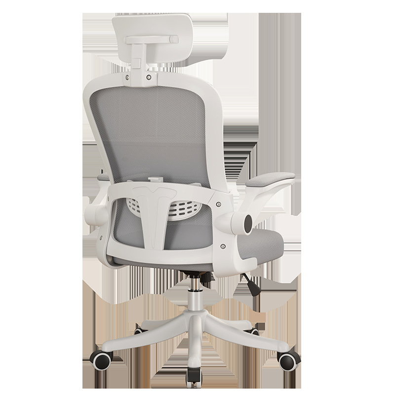 Office Chair Home Computer Chair with Headrest Mesh Cloth Staff Rotating Conference Chair Mahjong Chair Lifting Swivel Chair for Leisure